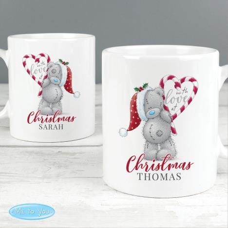 Personalised Me to You With Love At Christmas Couples Mug Set Extra Image 1